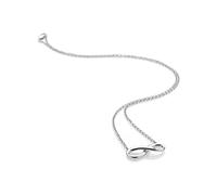 Hot Diamonds Infinity Silver Pendant Necklace | 925 Sterling Silver and Diamond Infinity Necklace for Her | Eternal Love Symbol Sentimental Jewellery with Real Hand-Set Diamond