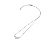 Hot Diamonds Lustre Sterling Silver & Topaz V-Shaped Necklace