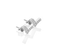 Hot Diamonds Lustre Sterling Silver & Topaz V-Shaped Stud Earrings