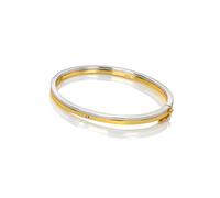 Hot Diamonds Parellel Two Tone Bangle 6.5cm