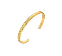 Hot Diamonds Paris Gold Plated Sterling Silver Bangle | 18ct Gold Plating on 925 Sterlin Silver Bangle Bracelet wit Real Hand Set Diamonds | Lucury Gift Wrap Included