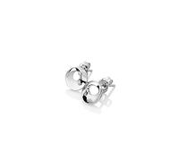 Hot Diamonds Quest Circle 925 Sterling Silver Stud Earrings | Delicate Open Circle Earrings With Hand-Set Diamond | Classic Design