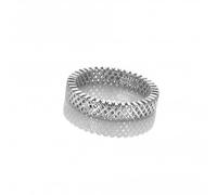 Hot Diamonds Quest Ring - Size Q - Sterling Silver / Diamond / Rhodium Plated