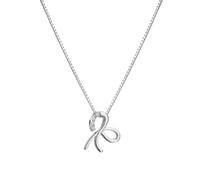 Hot Diamonds Rhodium Plated Sterling Silver Diamond Ribbon Pendant