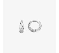 Hot Diamonds Ridge Sterling Silver Diamond Set Huggie Hoop Earrings DE869