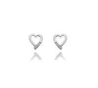Hot Diamonds Romantic Heart Stud Earrings 0.9 x 1cm
