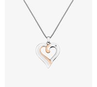 Hot Diamonds Silver & Rose Gold Plated Elegant Pendant DP687