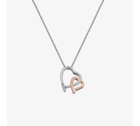 Hot Diamonds Silver & Rose Gold Plated Warm Heart Pendant DP660