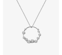 Hot Diamonds Silver Tender Wreath White Topaz Pendant Necklace DP1106