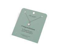 Hot Diamonds Silver Whisper 'Congratulations' Necklace 40cm + 5cm