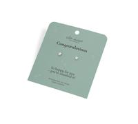 Hot Diamonds Silver Whisper 'Congratulations' Stud Earrings