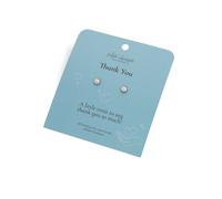 Hot Diamonds Silver Whisper 'Thank You' Stud Earrings