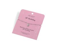 Hot Diamonds Silver Whisper Silver Whisper 18th Bracelet SWB001 - Sterling Silver / Cubic Zirconia / Rhodium Plated