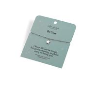 Hot Diamonds Silver Whisper Be You Sterling Silver Charm Bracelet | Special Occasion Empowering Bracelet | 16cm + 4cm Extender | Anti-Tarnish Rhodium Plated