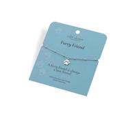 Hot Diamonds Silver Whisper Silver Whisper Furry Friends Charm Bracelet | 925 Sterling Silver Bracelet With Paw Print Charm | Rhodium Plated Anti-Tarnish in Luxury Gift Bag