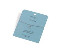 Hot Diamonds Silver Whisper Silver Whisper Love to Moon and Back Bracelet SWB007 - Sterling Silver / Cubic Zirconia / Rhodium Plated