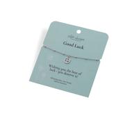 Hot Diamonds Silver Whisper Silver Whisper Luck Bracelet SWB011 - Sterling Silver / Rhodium Plated