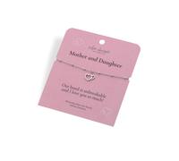 Hot Diamonds Silver Whisper Silver Whisper Mother and Daughter Bracelet SWB005 - Modern - Sterling Silver / Rhodium Plated