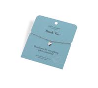 Hot Diamonds Silver Whisper Silver Whisper Thank you Bracelet SWB019 - Sterling Silver / Rhodium Plated