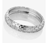 Hot Diamonds Silver Woven Band Ring DR234/N