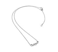 Hot Diamonds Solid Silver Tender Pendant Necklace - 925 Sterling Silver Real Diamond & 6 Genuine White Topaz Gemstone Necklace For Her | Delicate Special Occasion Necklace | Luxury Gift Wrap Included