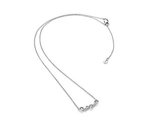 Hot Diamonds Solid Silver Tender Pendant Necklace - 925 Sterling Silver Real Diamond & 6 Genuine White Topaz Gemstone Necklace For Her | Delicate Special Occasion Necklace | Luxury Gift Wrap Included