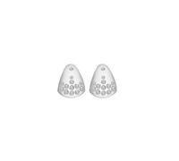 Hot Diamonds Spritz Silver White Topaz Diamond Earrings | 925 Sterling Silver Stud Earrings | Everyday White Topaz Gemstone Earrings | Timeless Diamond Jewellery