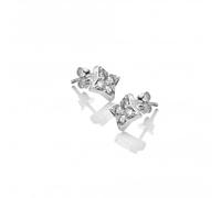 Hot Diamonds Squared Triangle Earrings DE747 - Polished Quality | Acotis - Sterling Silver / White Topaz / Diamond / White Topaz