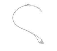 Hot Diamonds Stellar Triangle Silver Pendant Necklace | 925 Sterling Silver Triangle Pendant with White Topaz &Hand Set Real Diamond | Luxury Gift Wrap