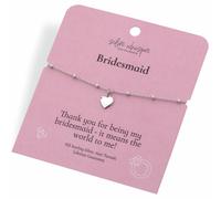 Hot Diamonds Sterling Silver Bridesmaid Heart Charm Bracelet