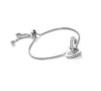Hot Diamonds Sterling Silver Devotion Bracelet DL672 - Distinctive Detail | - Sterling Silver / Diamond