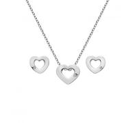 Hot Diamonds Sterling Silver Diamond Amulets Heart Set SS136 - Elegant