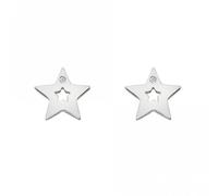 Hot Diamonds Sterling Silver Diamond Amulets Star Earrings DE587 - Signature - Sterling Silver / Diamond