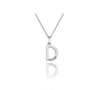 Hot Diamonds Sterling Silver Diamond Set Micro 'D' Pendant Necklace
