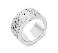 Hot Diamonds Sterling Silver Distressed Heavy Ring D - T