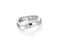 Hot Diamonds Sterling Silver Fiji Ring | Acotis - Size R - Sterling Silver / Diamonds