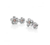 Hot Diamonds Sterling Silver Forget Me Not Drop Earrings DE617 - Exclusive