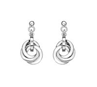 Hot Diamonds Trio Drop Earrings, Silver