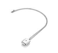 Hot Diamonds Sterling Silver Rectangle Locket | Acotis - Sterling Silver / Diamonds