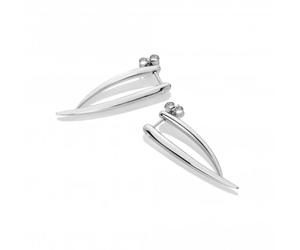 Hot Diamonds Sterling Silver Reflect Statement Earrings DE715 - Bold - Sterling Silver / Diamond