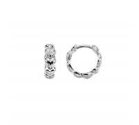 Hot Diamonds Serenity Sterling Silver Diamond Heart Hoop Earrings