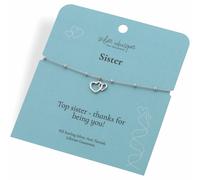 Hot Diamonds Sterling Silver Sister Heart Charm Bracelet