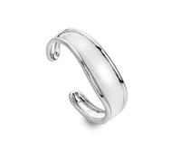 Hot Diamonds Sterling Silver Statement Bangle with Real Hand-Set Diamond | 925 Sterling Silver Fix Bracelet | Luxury Gift Included