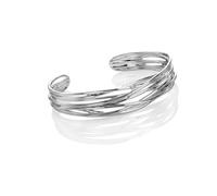 Hot Diamonds Sterling Silver String Bangle | Acotis - Sterling Silver / Diamonds