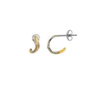 Hot Diamonds Sterling Silver Teardrop Two Tone Earrings DE868 - Diamond / Sterling Silver / 18ct Gold Plated