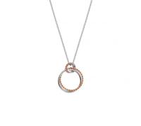 Hot Diamonds Silver & Rose Gold Plated Unity Circle Pendant DP736