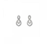 Hot Diamonds Sterling Silver White Topaz Harmony Earrings D