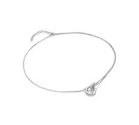Hot Diamonds Sterling Silver Willow Rope Necklace DN210 - Bold Statement | - Sterling Silver / Diamond