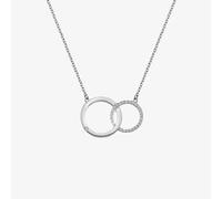 Hot Diamonds Striking Double Circle Necklace 2.4 x 1.6cm, 42-46cm