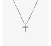 Hot Diamonds Striking Cross White Topaz Pendant Necklace DP696